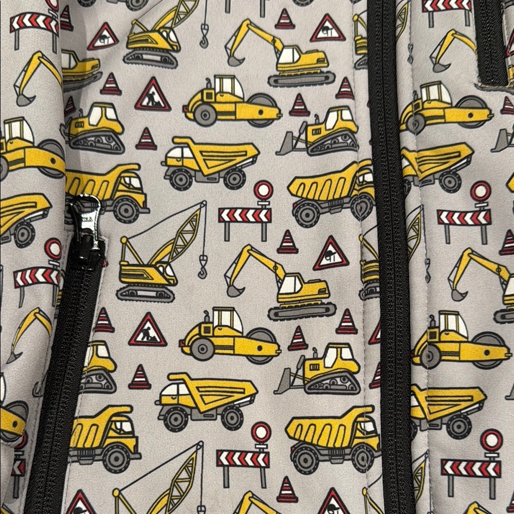 George Hats Kids' Gray Jacket with construction print - Picture 2 of 4